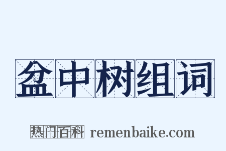 盆中树组词是什么意思的图片